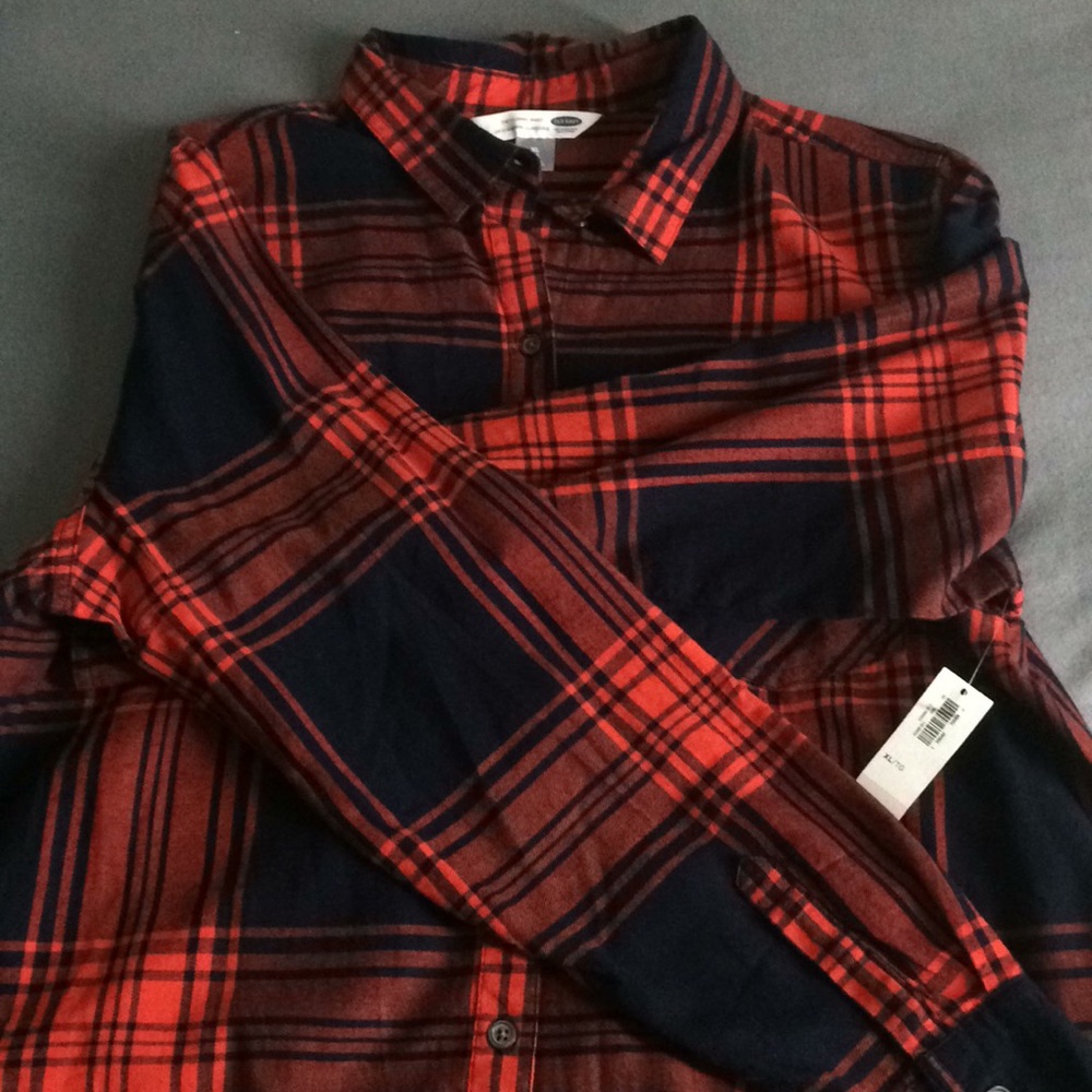 Old navy plad sleeve shirt - Picture 5 of 5